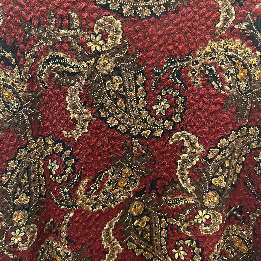 Coldwater Creek Red Paisley Blazer 3x artsy boho Lagenlook - Picture 7 of 7